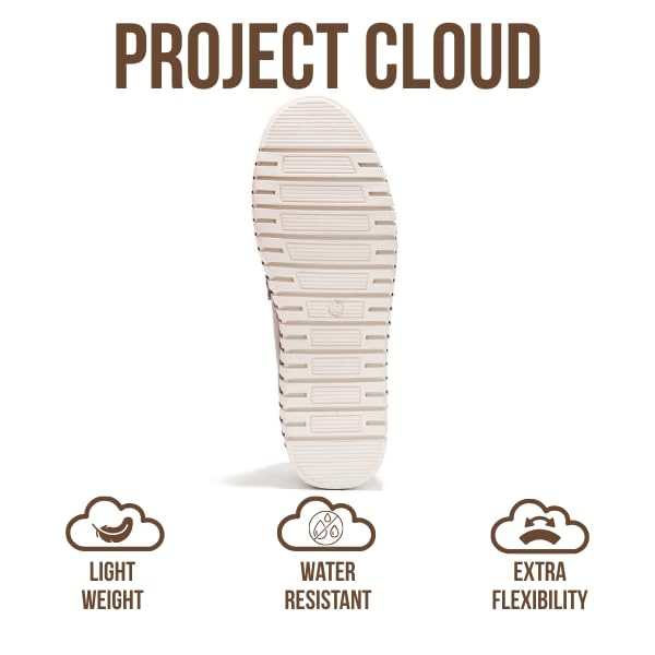 Project Cloud Genuine Leather Loafers for Women – Memory Foam Insoles Slip On Shoes for Women – Lightweight Womens Shoes – Non Slip Womens Loafers (Filide1, Nude,6.5) - Image 4