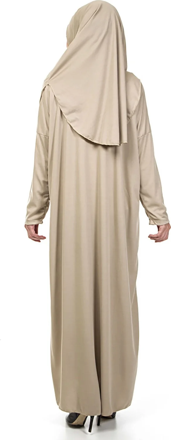 İhvan Ihvan One Piece Prayer Dress - Mink - 5015 and Prayer Rug and Zikirmatik - Triple Set