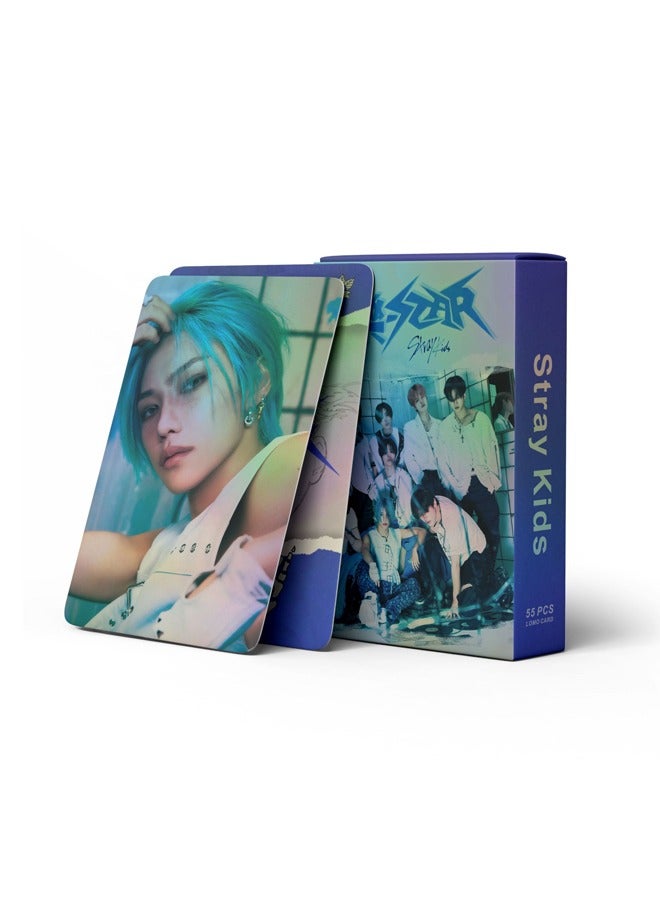 NIBEMINENT 55-Piece Stray Kids Laser Cards - Image 3