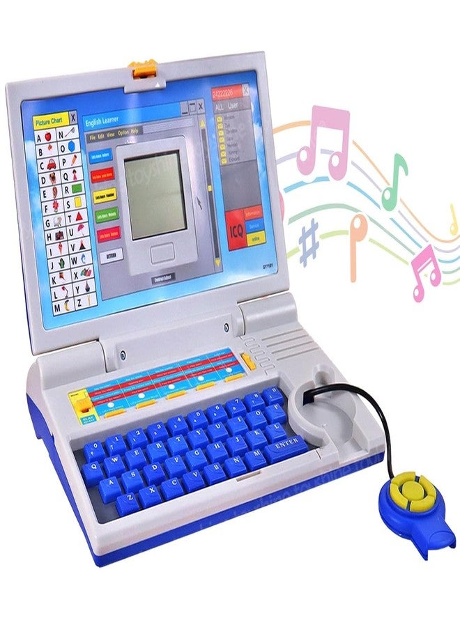 KinderTales® Kids Learning Laptop with 20 Activities, Educational Toy for Boys & Girls Toddlers, Includes Mouse, Learning Games, Music, Toddler Educational Fun - Image 1