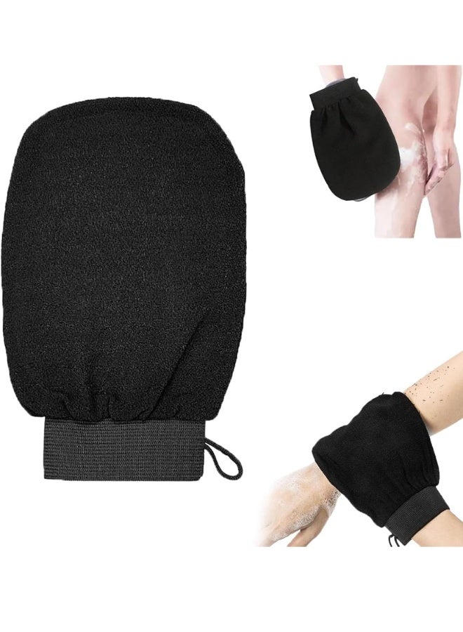 قفاز تقشير الجسم الأصلي من ألياف الطبيعية - ليفة استحمام سحرية لإزالة الجلد الميت، الأوساخ، والتراكمات - معالج فعال لجلد الدجاجة ومسام الساق - قفاز سنفرة مرن عالي الجودة لتنعيم وتفتيح البشرة وتحفيز الدورة الدموية للحمام المغربي والسبا- لون عشوائي - Image 1