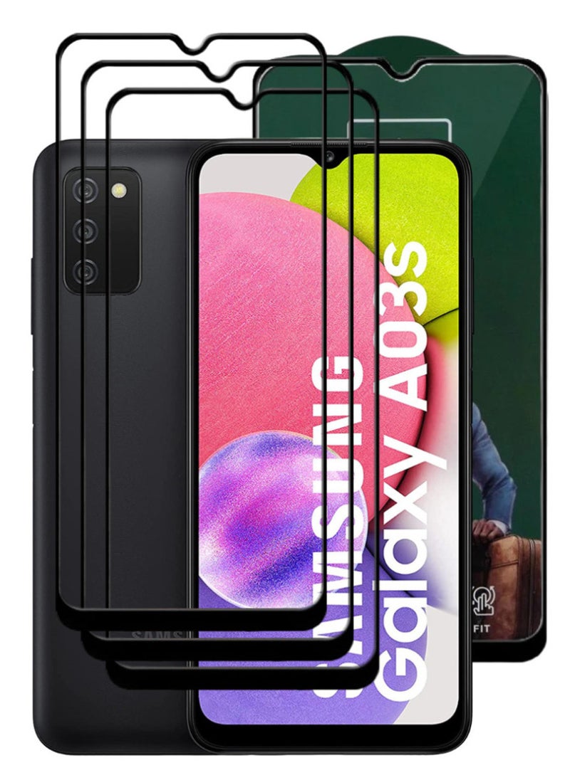 ACLIX 3 Pieces Antistatic ESD Dustproof Premium Quality High Definition Tempered Glass Screen Protector Designed For Samsung Galaxy A03s - Image 1