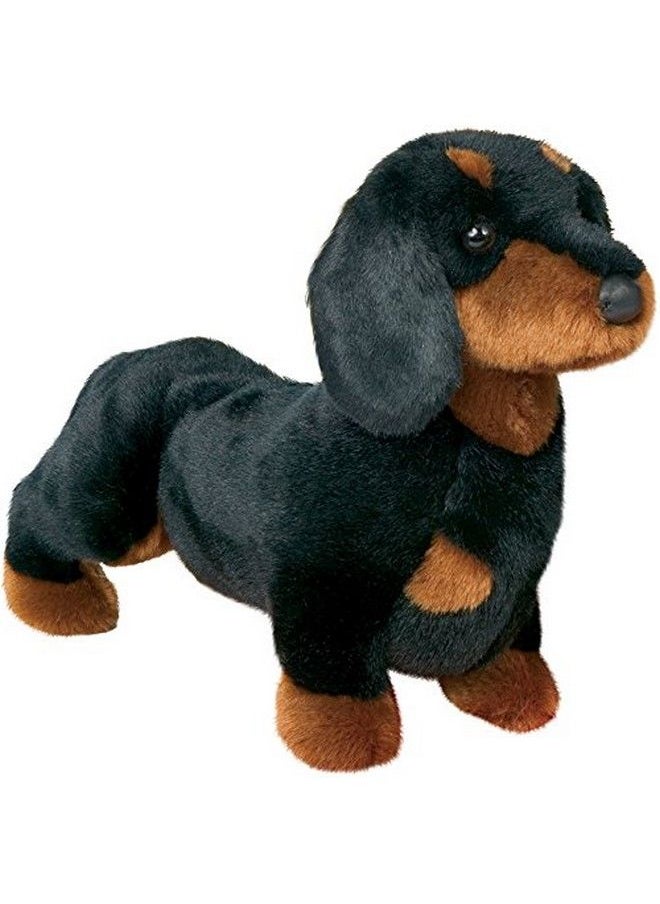 Douglas Spats Black & Tan Dachshund Dog Plush Stuffed Animal  - Image 1