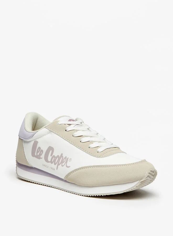 Lee Cooper Women Logo Print Lace-Up Sneakers