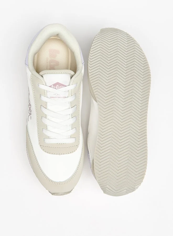 Lee Cooper Women Logo Print Lace-Up Sneakers