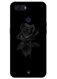 Service Zone Protective Printed Mobile Cover Black Rose For Oppo A12 2020 