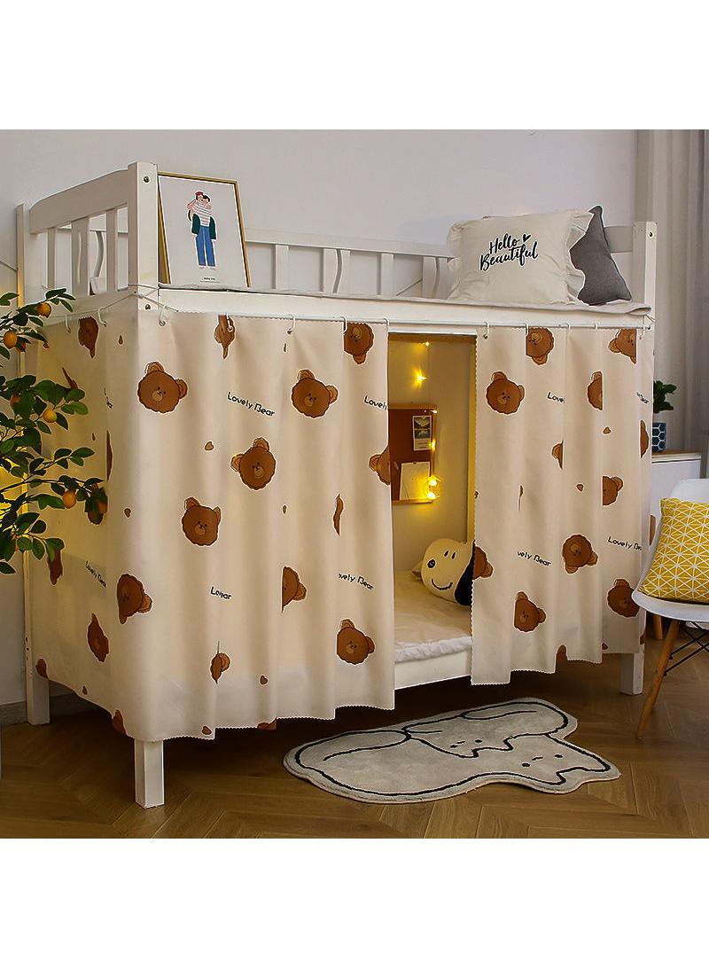 general 1.15m High [2 Pieces] Shading Bed Curtain Surrounding Three Sides Of Student Dormitory - Image 1
