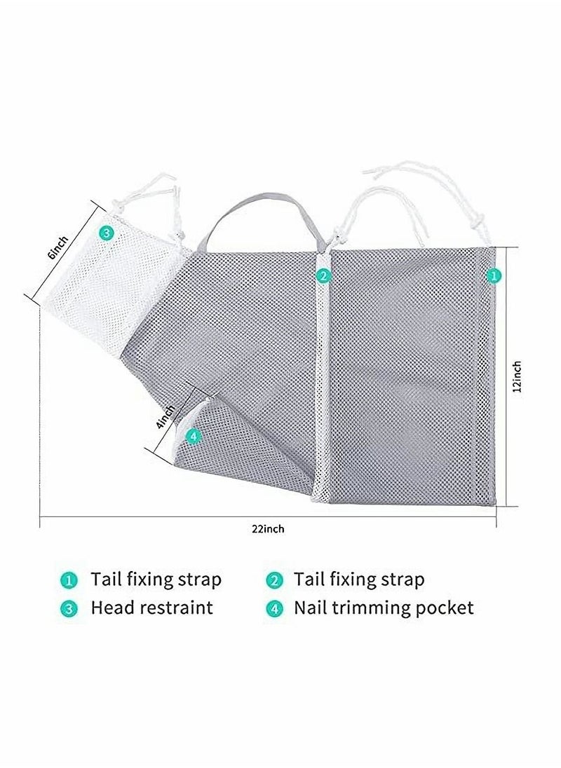 SYOSI - Cat Bathing Bag,Cat Shower Bag Anti-Bite Anti-Scratch,Injecting Examining Nail Trimming,Adjustable Multifunctional Breathable Restraint Cat Bag Restraint - Image 1