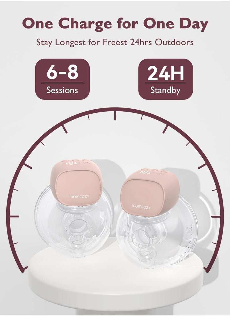 مام كوزي مضخة الكهربائية المزدوجة S9 Pro، قابلة للارتداء، شاشة LED، بها 2 وضعيات و9 مستويات.  - Image 2