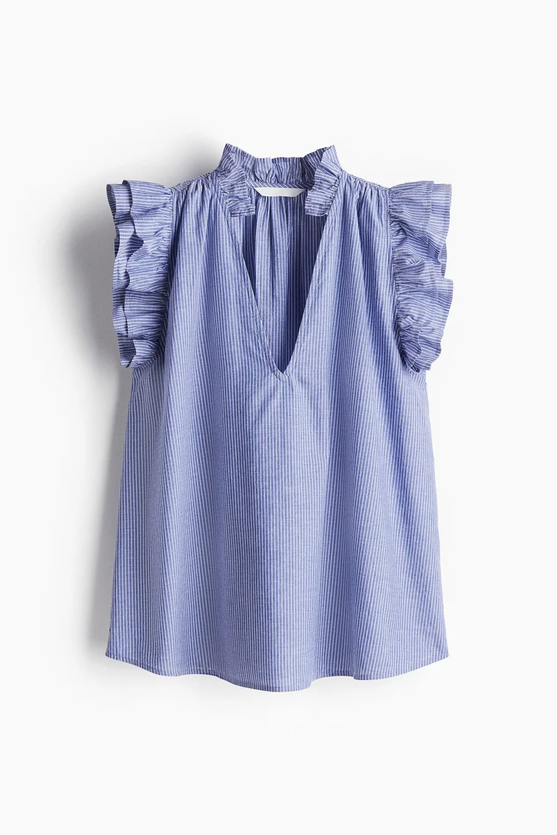 H&M Frill-trimmed blouse