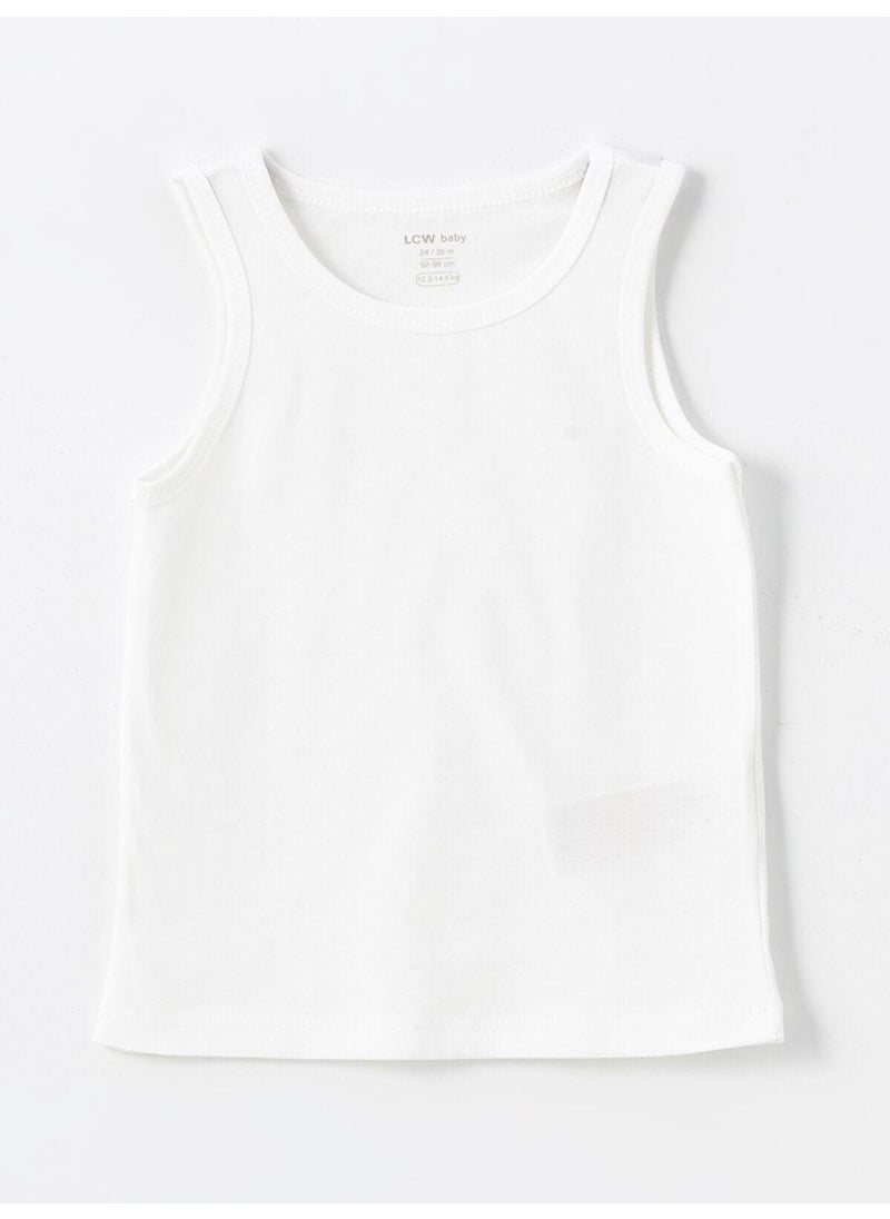 LC WAIKIKI Lcw Baby Crew Neck Sleeveless Baby Boy Undershirt 3-Piece  - Image 2