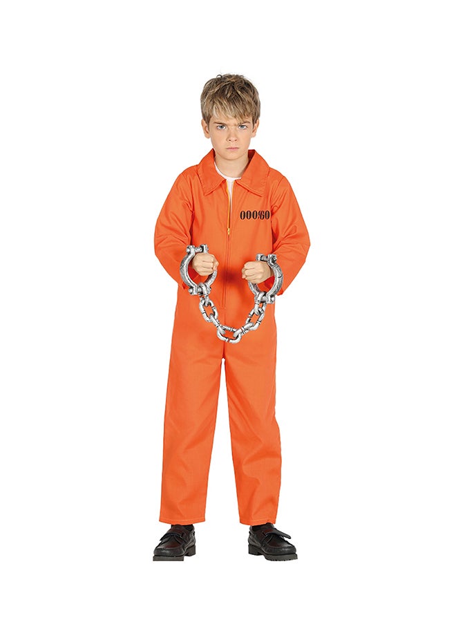 Fiestas Guirca Kids Prisoner Costume, 5-6 Years. Costume includes: Jumpsuit 