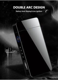 Rewell Electric Touch Lighter USB Type C Rechargeable Lighter Dual Arc Lighter Waterproof Windproof Flameless Lighter with Flashlight for Candle Camping Hiking Adventure Gift for Men, with Gift Package Box  - Image 4