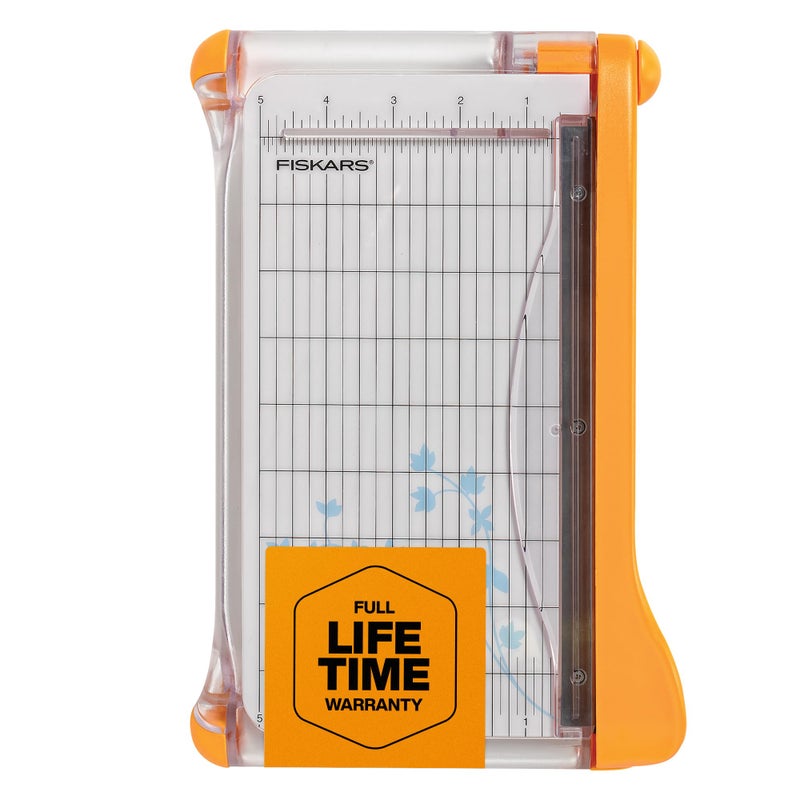Fiskars 9 Inch Bypass Paper Trimmer (199130-1001),White - Image 1