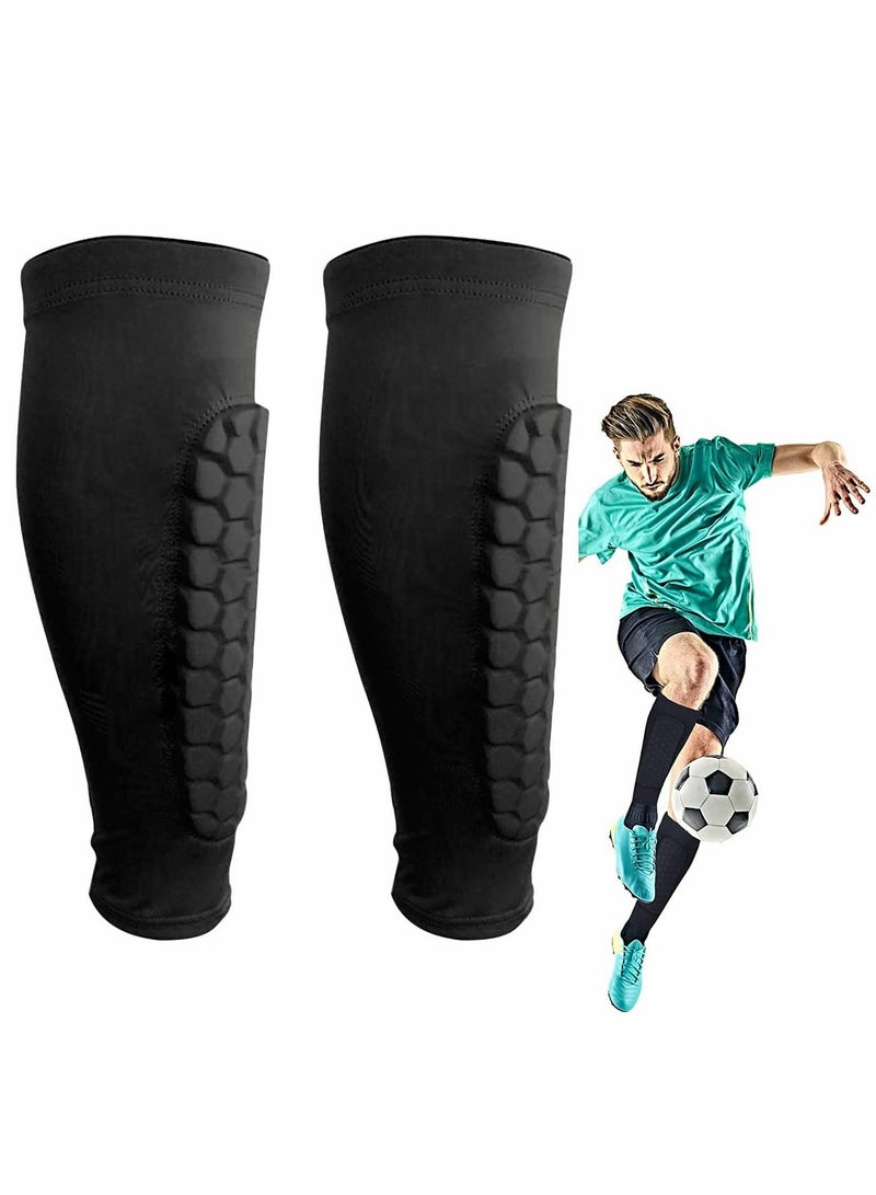 Excefore Football Shin Guards, Soccer Football Shin Guard Socks with Foam - Image 1