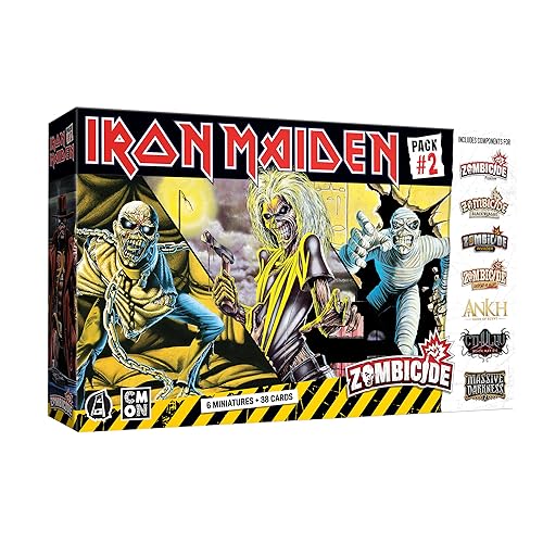 CMON Zombicide Iron Maiden Character Pack 2 Eddie Miniatures and Game Enhancements Cooperative Strategy Board Game Ages 14 16 Players 60 Minute Playtime Made by CMON - Image 1