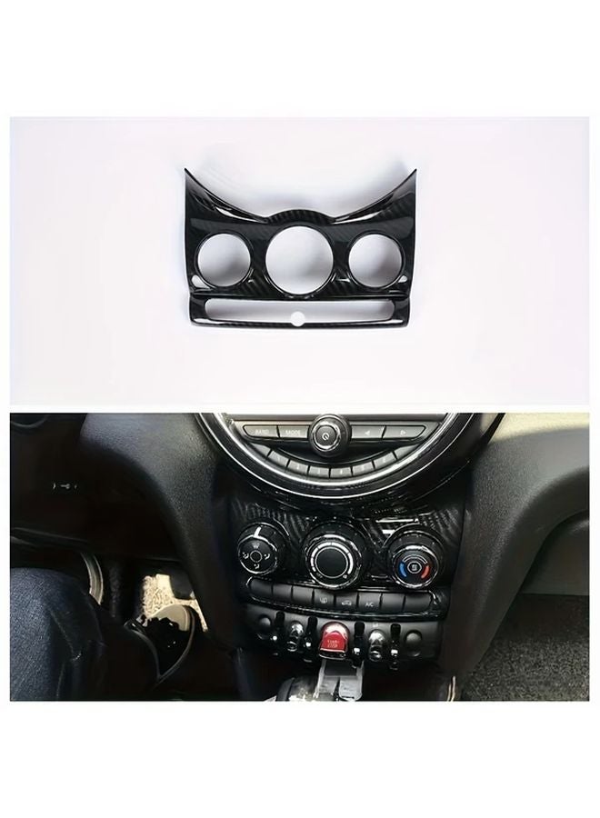 Carbon Look Center Console Cover For MINI Cooper F55 F56 F57 Black Durable Protection - Image 1