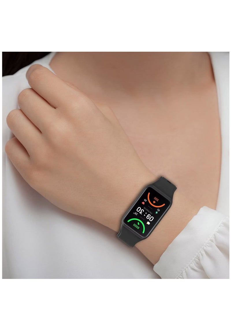 Soft Silicone Watch Strap for Oppo Band 2 Replacement Wristband Bands Bracelet for Oppo Band 2 - Black - Image 4