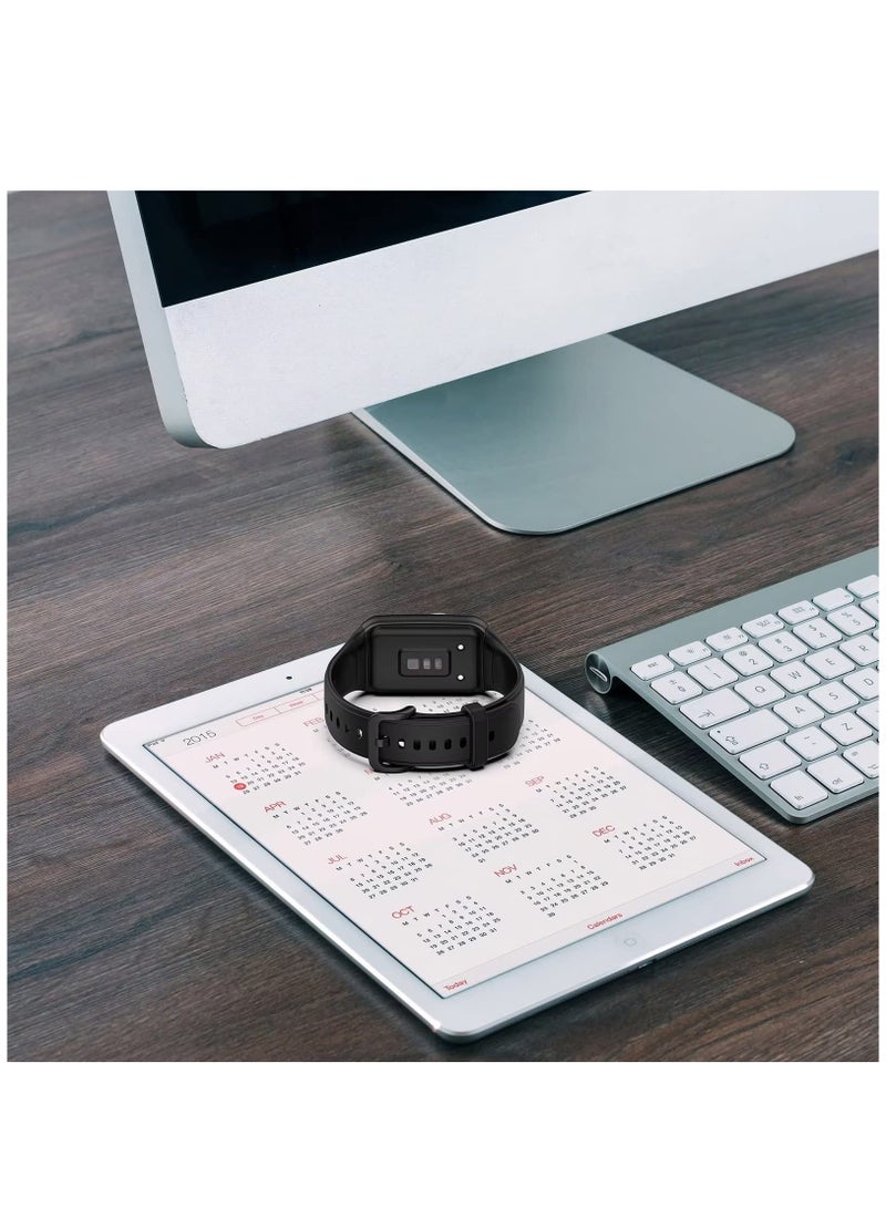 Soft Silicone Watch Strap for Oppo Band 2 Replacement Wristband Bands Bracelet for Oppo Band 2 - Black - Image 5