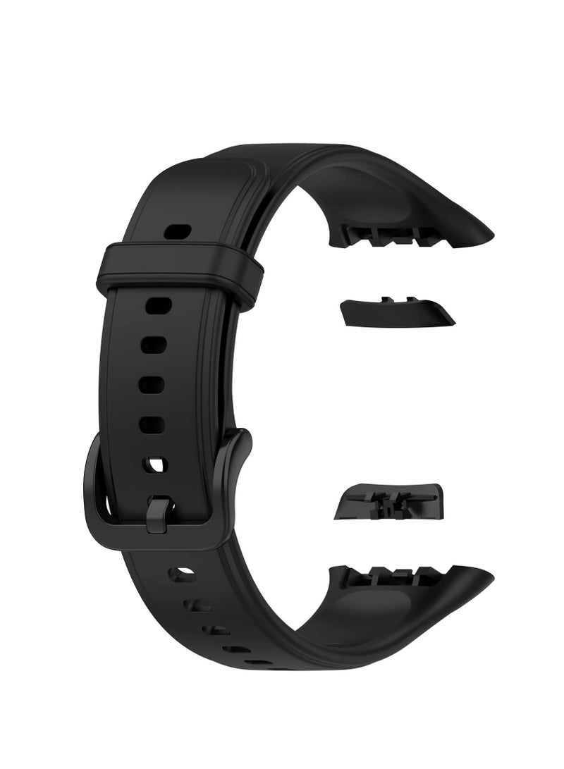 Soft Silicone Watch Strap for Oppo Band 2 Replacement Wristband Bands Bracelet for Oppo Band 2 - Black - Image 3