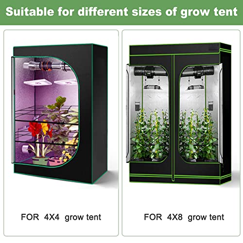 BSTPCOO 2 Pack 4x4 Trellis Netting for 4x4/8x4 Grow Tent, Heavy Duty Elastic Scrog Net with Hooks for Indoor Plant Growing Tents, Flexible Trellis Net Support for Hydroponics,Outdoor Climbing Plant - Image 3