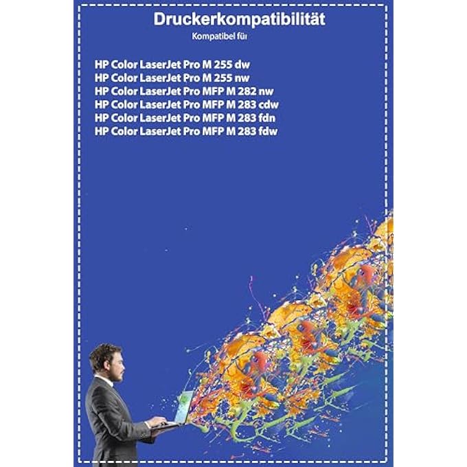 207A 207X XL WITH CHIP COMPATIBLE WITH TONER HP COLOR LASERJET PRO M255DW M255NW MFP M283FDW M283FDN M282NW M283FDN TONER FOR HP W2210A W2211A W2212A W2213A SET BLACK, MAGENTA, YELLOW, CYAN 4 - Image 2