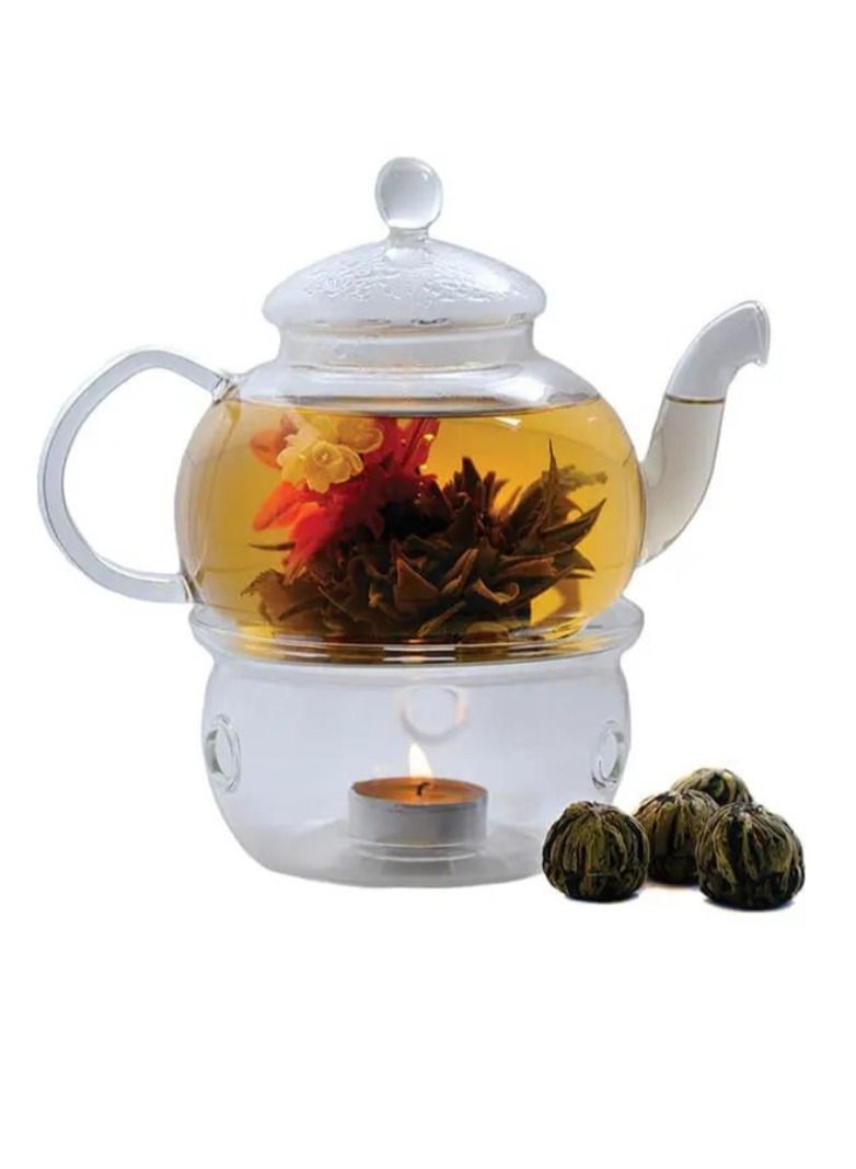 تيلاند الطبيعية تزهر حديقة القطيفة أوراق الشاي فضفاضة أوراق الشاي المدرفلة باليد كرات الشاي المزهرة - Image 4