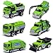 Oriate Sanitation Educational Mini Diecast Car Model Set 164 Sewage Suction Cleaning Car Garbage Trucks Other Indoor Outdoor Toy Car Christmas Birthday Easter Gifts for Boys and Girls 3 - Image 2