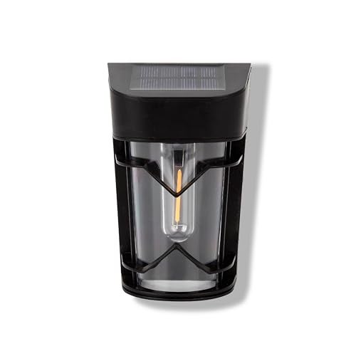 Dylect® Eco Solar Wall Lantern Light for Home Décor, Doorway, Balcony, Soft Amber Glow, Upto 10Hr Runtime, IP44 Waterproof, ABS-Built (2000K, Yellow) - Image 1