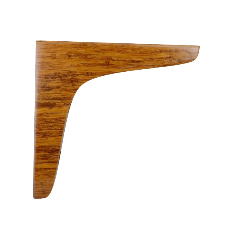 Antrader 2Pcs Wooden Shelf Brackets Solid Wall Mount Wood Shelf Bracket Wood Triangle Bracket L Shape Shelf Holders Include Mounting Screws 3.74 X 3.74 X 0.79 Inches Dark Brown - Image 5