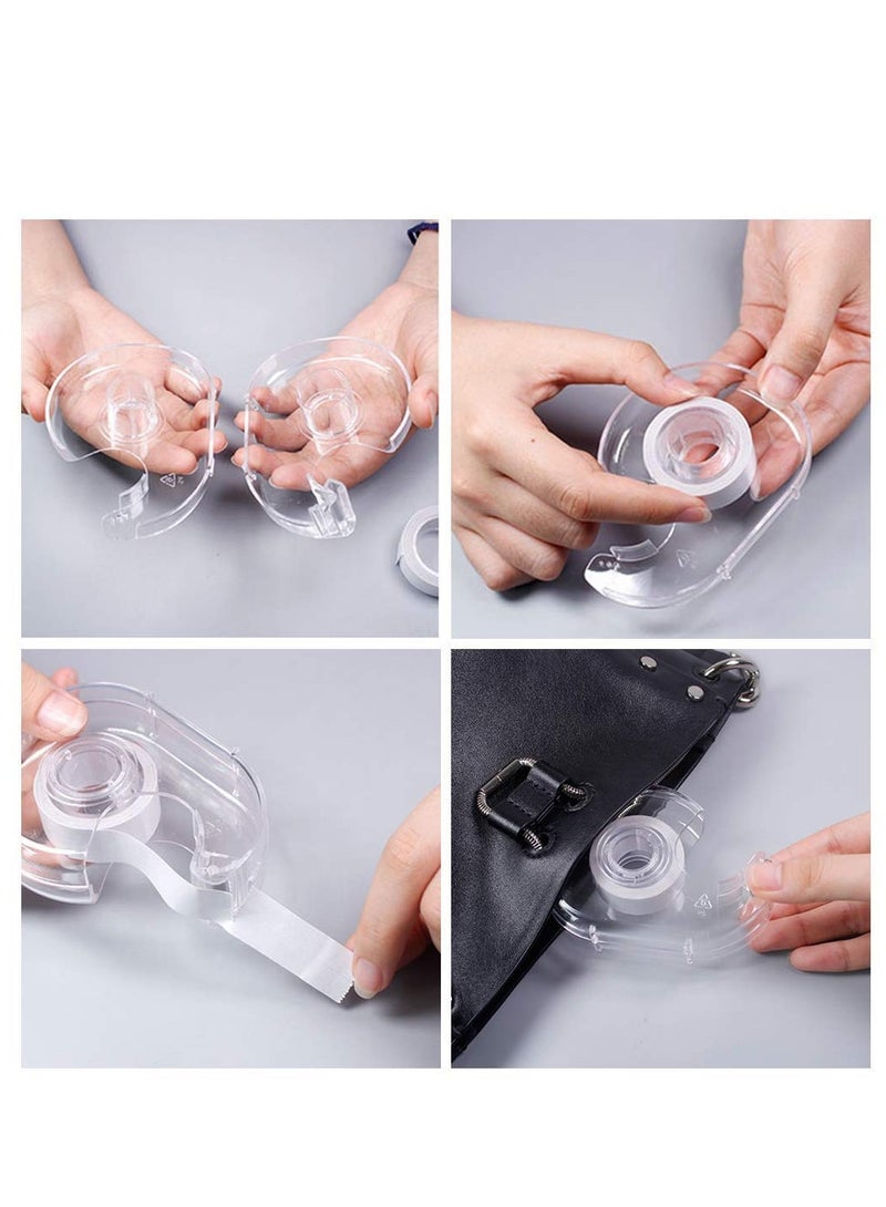 Excefore Double Sided Clothing Tape, Body Tape Clear Fabric Strong Tape Transparent Clothing Tape Fabric Double Sided Tape for Dress, Clothes to Skin, Medical Grade Tape, 2 Roll, 33 ft - Image 3