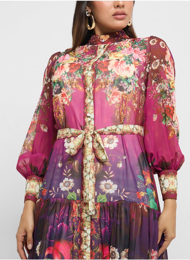 Khizana Abstract Print Dress  - Image 3