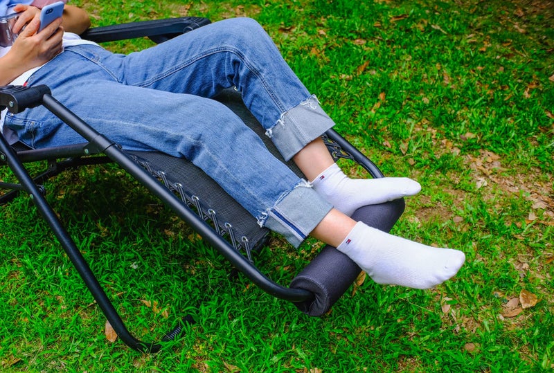 TOPJUM Zero Gravity Chair Cushion for Foot Rest, TOPJUM Footrest Cushion for Anti Gravity Folding Recliner, Footrest Padding for Patio Lawn Outdoor Chair, Lounge Accessory for Tall User - Image 2