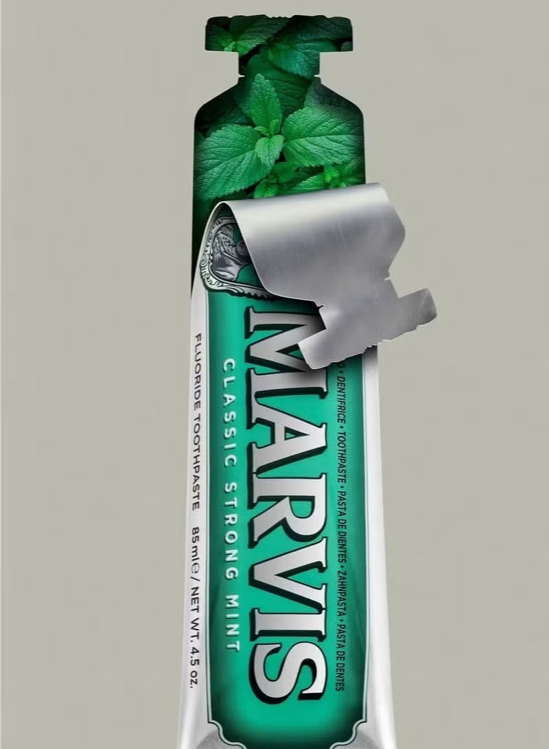 Marvis Classic Strong Mint Toothpaste With Xylitol 85Ml 45Oz - Image 2