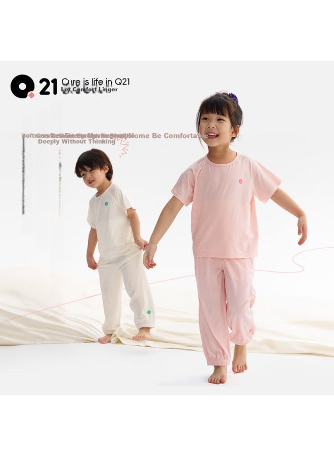 Q21 Parent-child Moisture-wicking Homewear Set Children's Pajamas Boys Girls Baby Air-conditioned Antibacterial Lightweight - Image 4