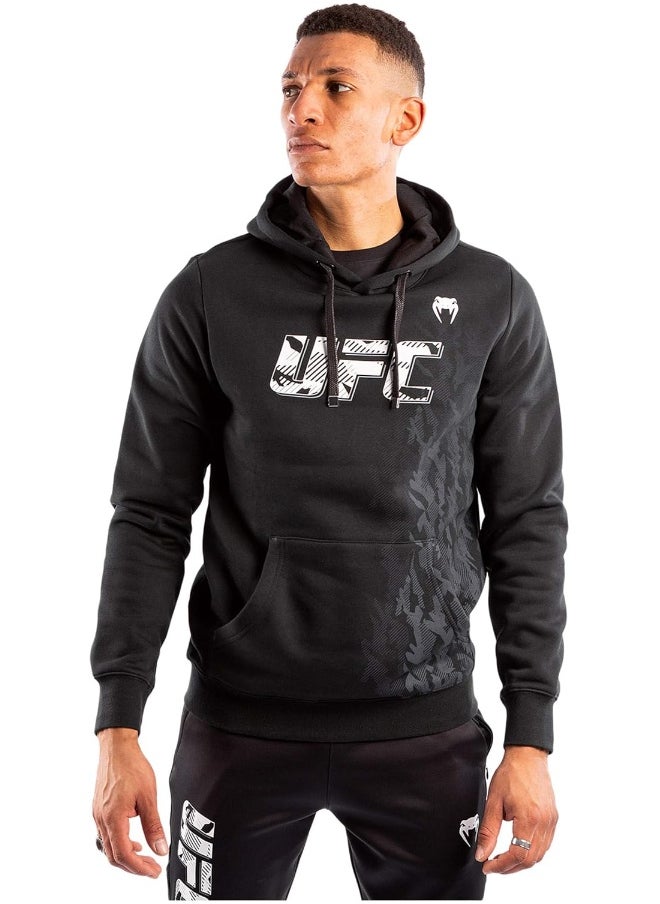VENUM Venum mens Ufc Venum Authentic Fight Week Men's Pullover Hoodie - Black Hooded Sweatshirt 