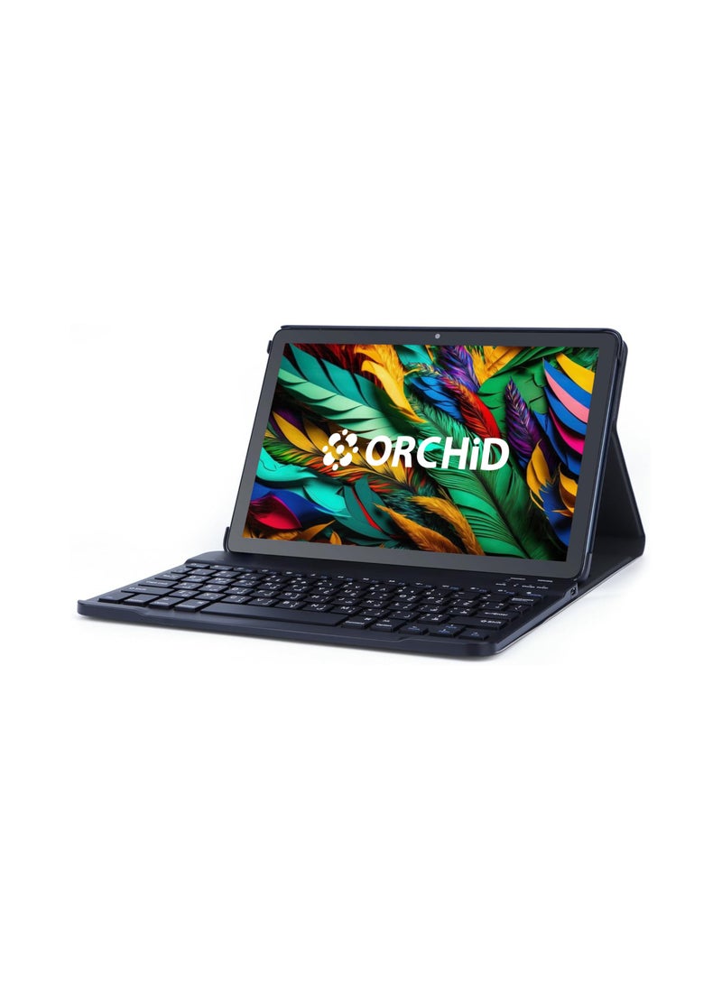Orchid - O-1030 10-Inch Smart Tablet with keyboard Duel SIM WiFi, Tab Zoom Supported Tablet PC Blue with international version - Image 1
