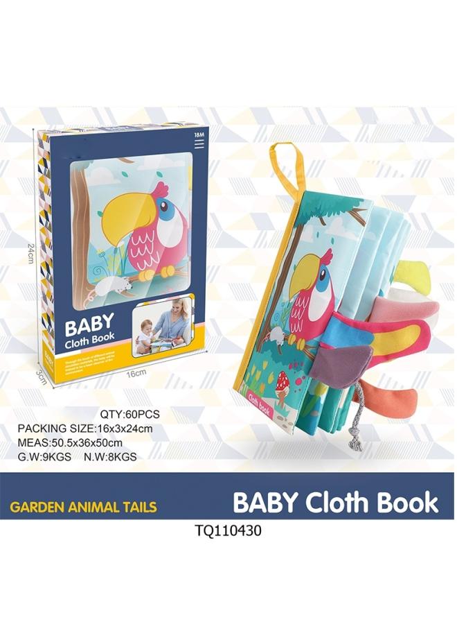 Baby Cloth Book Baby Tear-proof Three-dimensional Tail Ringing Paper Educational Toys Mother And Baby Toys 