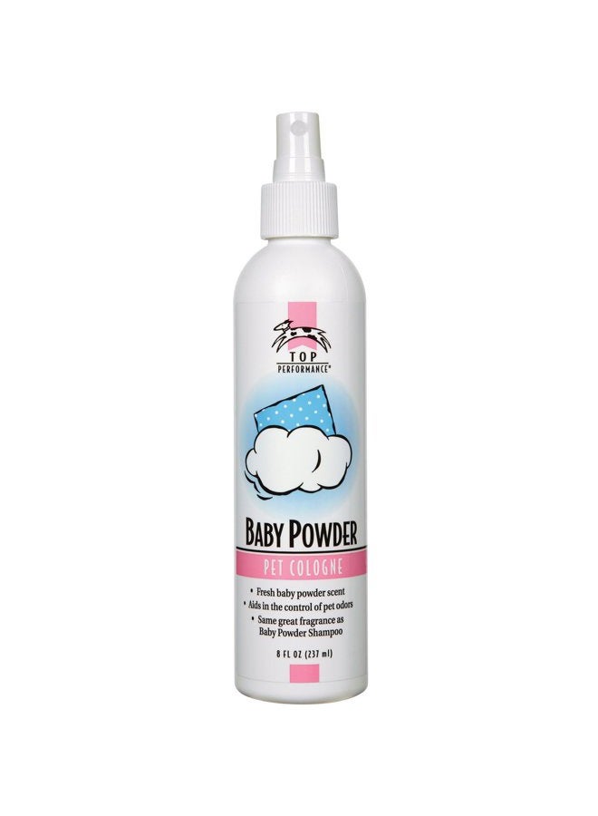 Top Performance Baby Powder Pet Cologne, 8-Ounce - Image 1