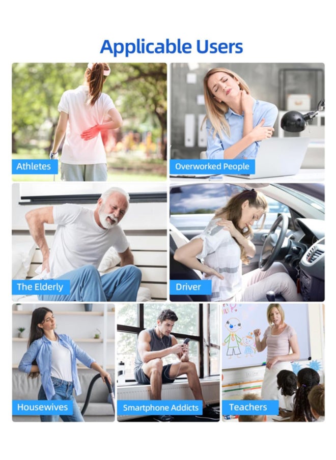 chixing وحدة TENS EMS لتحفيز العضلات لعلاج تخفيف الألم، جهاز تدليك نبضي كهربائي بـ 36 وضعًا ثنائي القناة مع 8 قطع من وسادات الأقطاب الكهربائية/وضع ثابت مستمر/وظيفة الذاكرة  - Image 2