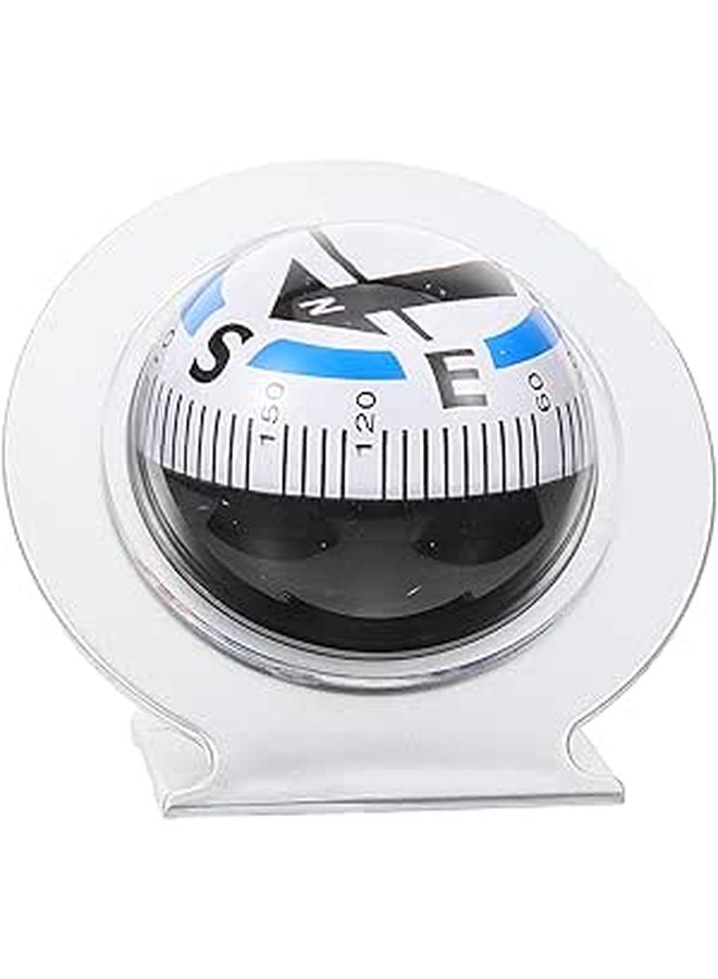 Car Dashboard Compass Ball Large Lc600 Auto Compass For Vehicle And Marine Dash Mount Black Magnetic Directional Ball Suitable For Camping And Outdoor Use - Image 1