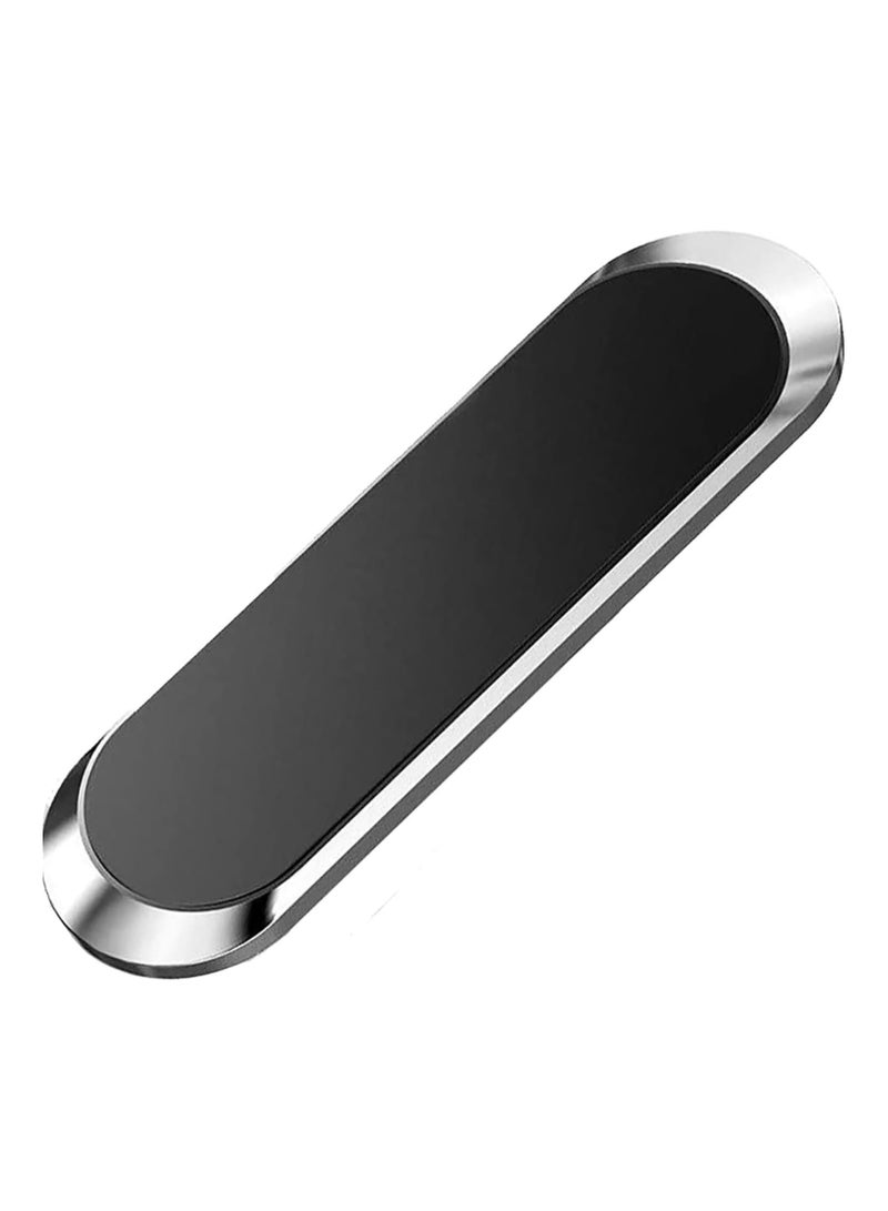 Silver Magnetic Mount [1 Pack]. Flat Cell Phone Holder for Car Dashboard, Wall, Windshield. Stick on Universal Kit Compatible with GPS, Tablets, Smartphones, Knives, Keys, Spoons, Forks. - Image 1