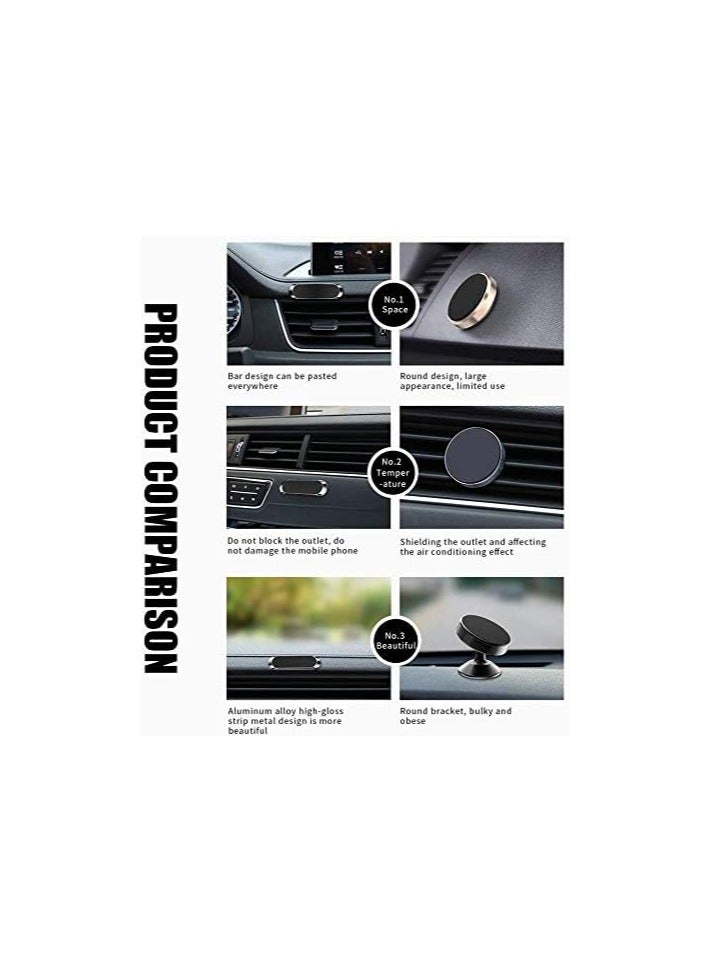 Silver Magnetic Mount [1 Pack]. Flat Cell Phone Holder for Car Dashboard, Wall, Windshield. Stick on Universal Kit Compatible with GPS, Tablets, Smartphones, Knives, Keys, Spoons, Forks. - Image 5
