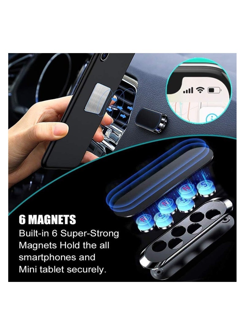 Silver Magnetic Mount [1 Pack]. Flat Cell Phone Holder for Car Dashboard, Wall, Windshield. Stick on Universal Kit Compatible with GPS, Tablets, Smartphones, Knives, Keys, Spoons, Forks. - Image 3
