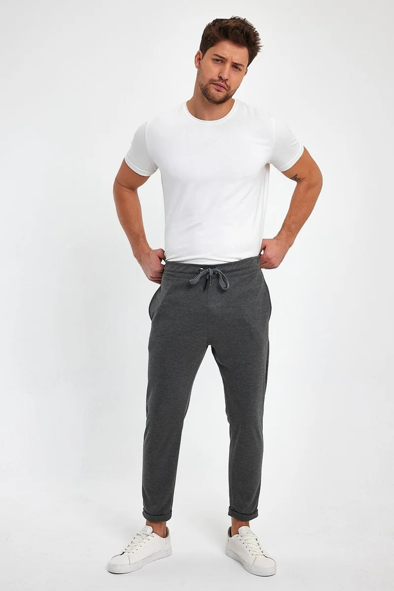 الكسندرجاردي Alexandergardı Elastic Waist Laced Double Leg Trousers (E23-50902)