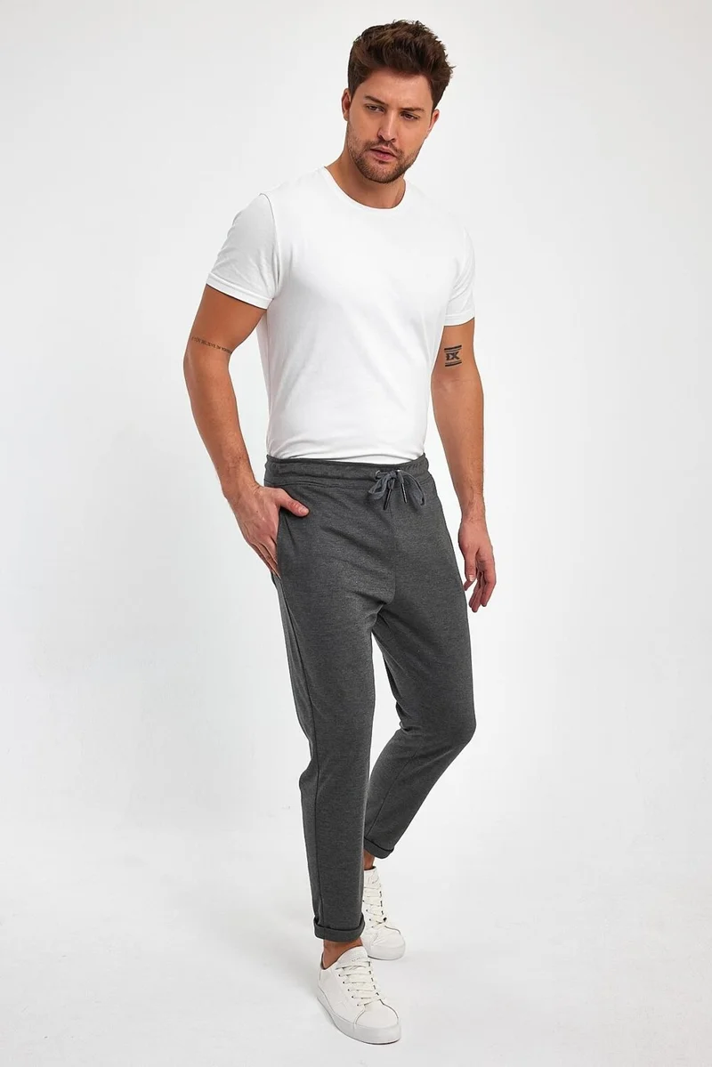 الكسندرجاردي Alexandergardı Elastic Waist Laced Double Leg Trousers (E23-50902)