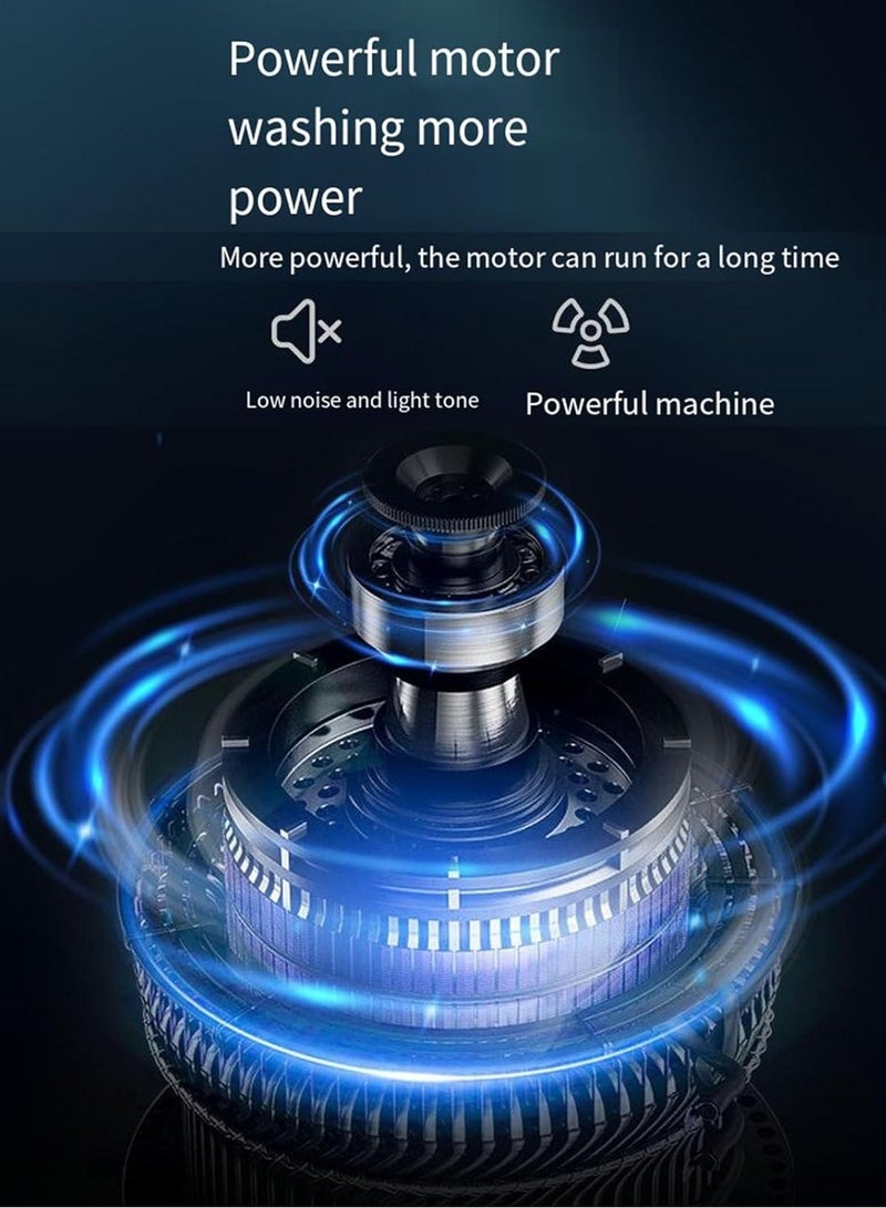 TIGER غسالة مع مجفف – غسالة ملابس محمولة ذات حوض واحد للأقمشة والأحذية وأغراض الأطفال، تصميم فعال ويوفر المساحة، مثالية للمنزل والشقق والسفر - Image 2