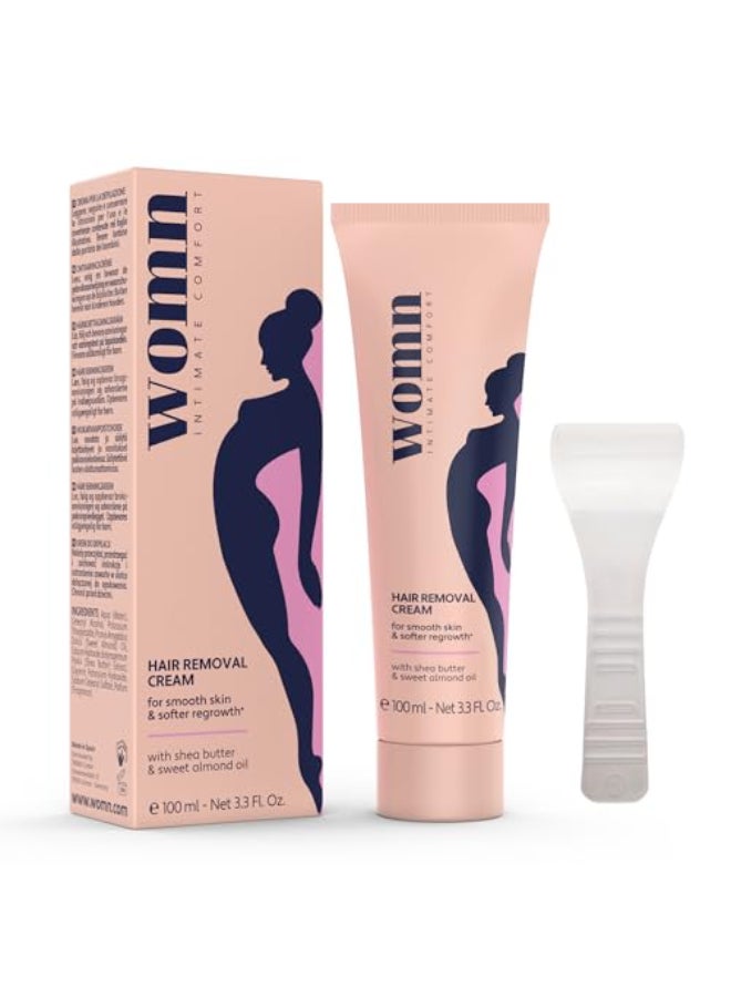 womn Intimate Comfort HAIR REMOVAL CREAM for bikini area underarms Smooth skin no razor bumps or cuts 33 Fl Oz - Image 1