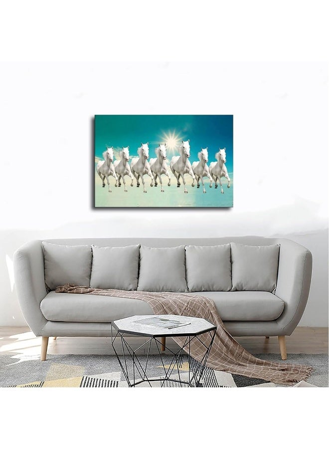 Home Trove Seven Lucky Running Wild Horses Art Animal Wall Art Running Horses Wall Posters 9 Canvas Poster Wall Art Decor Print Picture Paintings for Living Room Bedroom Decoration Unframe-style  - Image 4