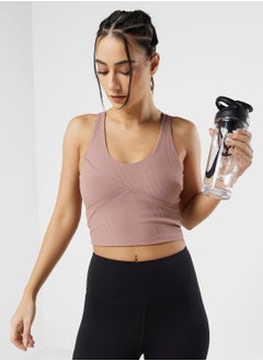 Padded Longline Racer Back Sports Bra
